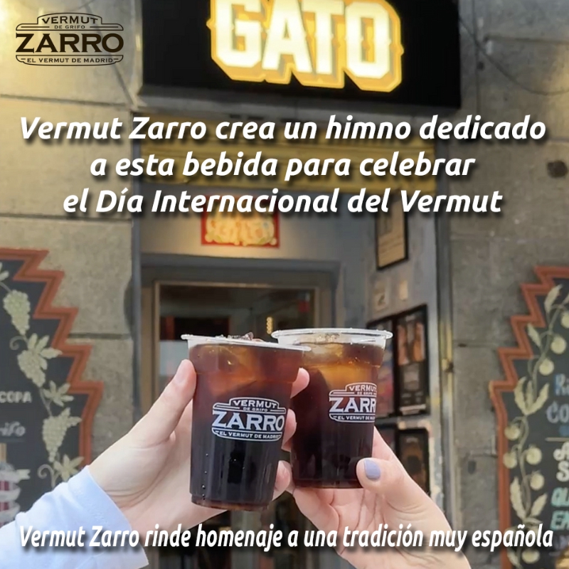 Vermut Zarro crea un himno dedicado a esta bebida para celebrar el Día Internacional del Vermut