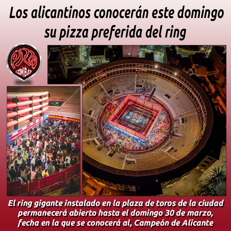 Los alicantinos conocerán este domingo su pizza preferida del ring