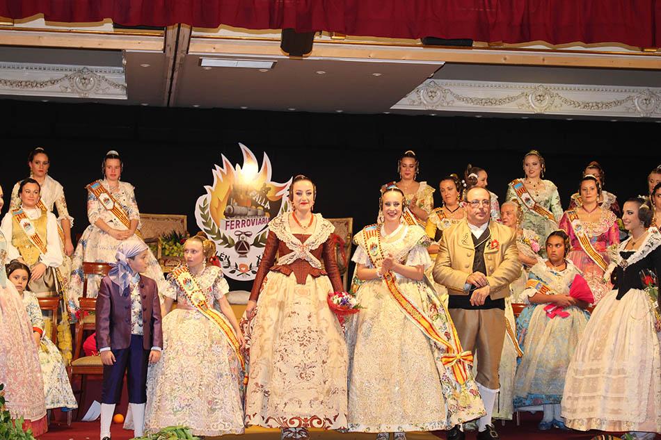 La Fallera Mayor de Valencia estuvo en la exaltación de la Ferroviaria