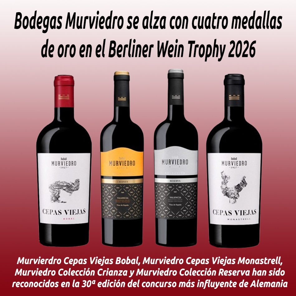 Bodegas Murviedro se alza con cuatro medallas de oro en el Berliner Wein Trophy 2026