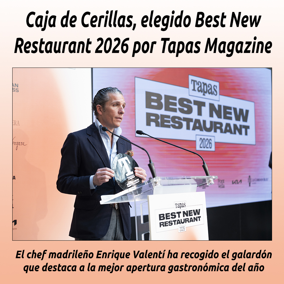 Caja de Cerillas, elegido Best New Restaurant 2026 por Tapas Magazine