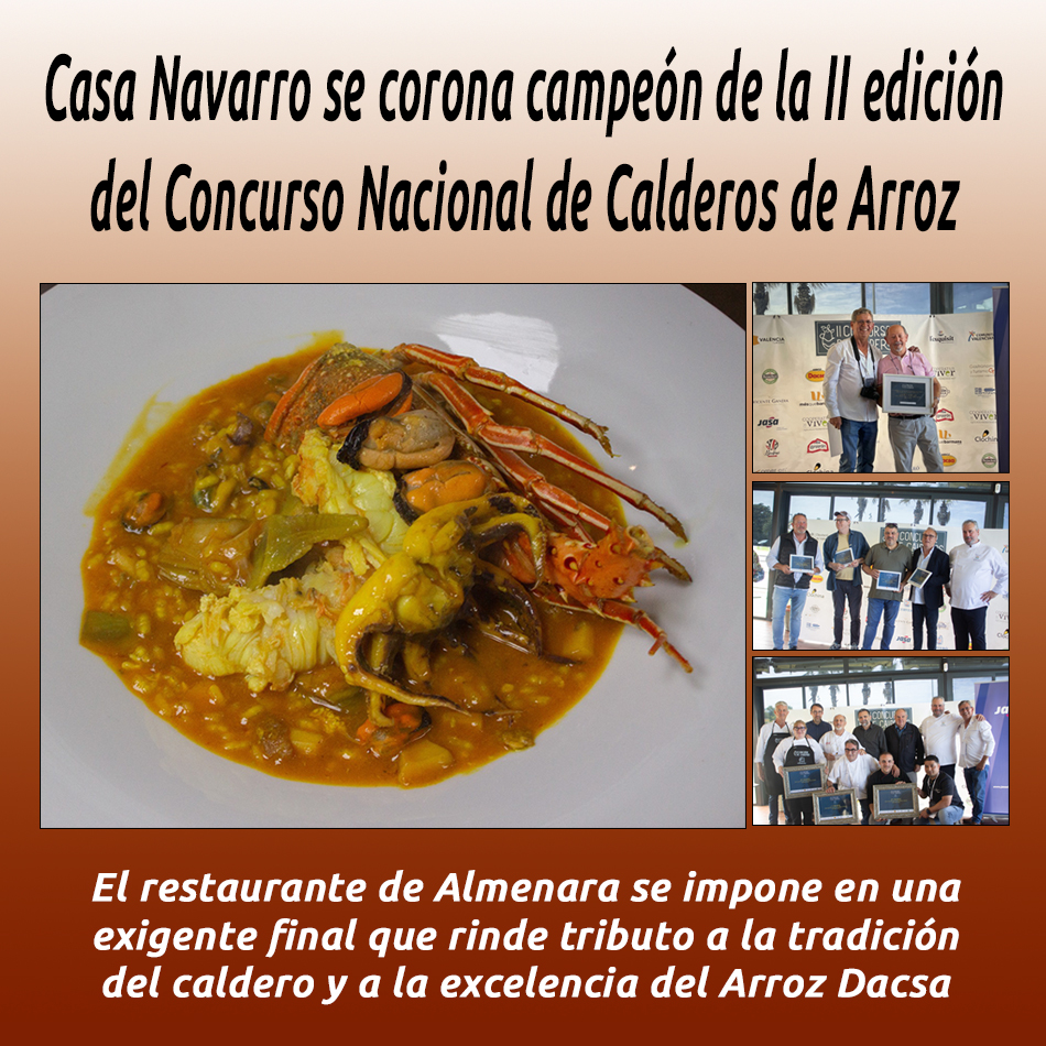 Casa Navarro se corona campeón de la II edición del Concurso Nacional de Calderos de Arroz
