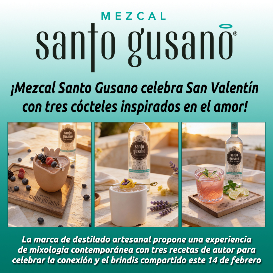¡Mezcal Santo Gusano celebra San Valentín con tres cócteles inspirados en el amor!