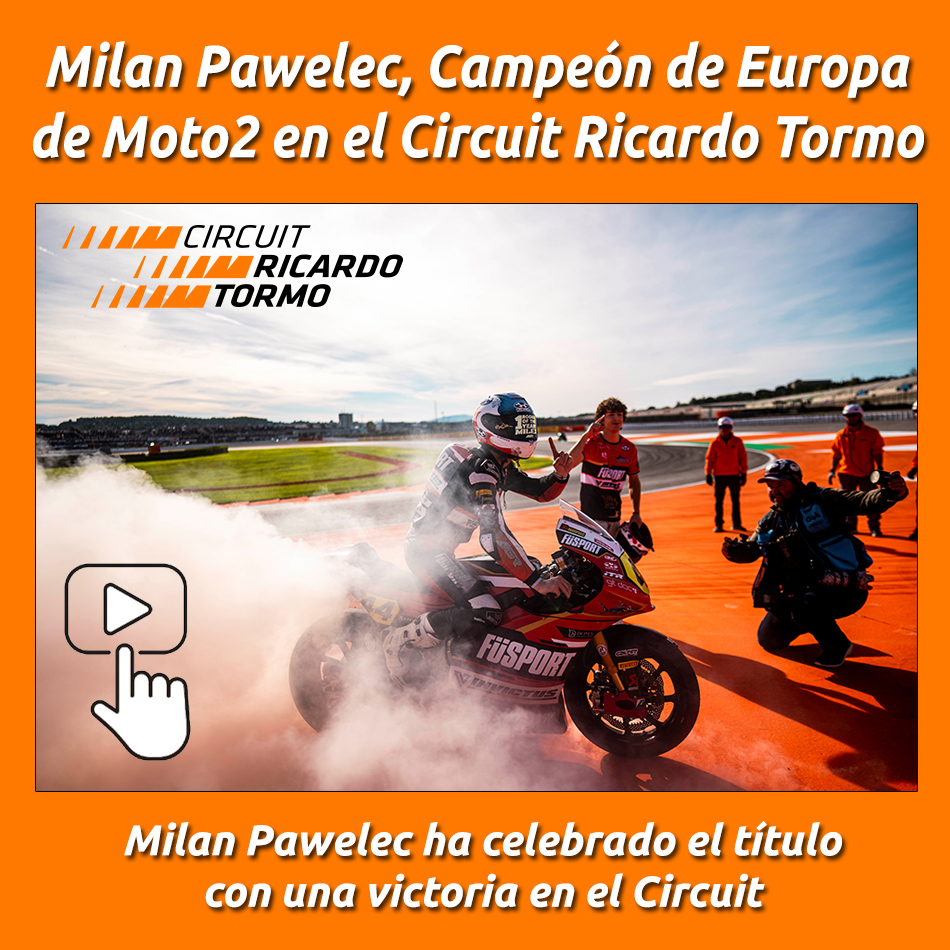 Milan Pawelec, Campeón de Europa de Moto2 en el Circuit Ricardo Tormo