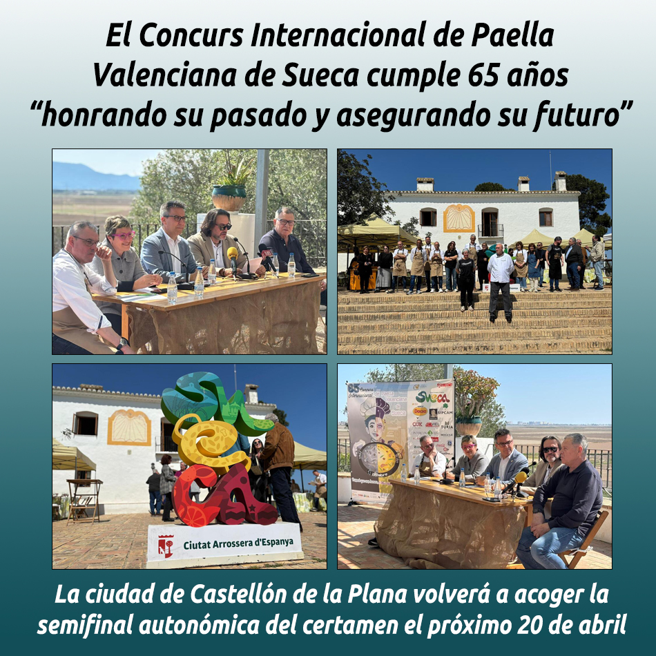 El Concurs Internacional de Paella Valenciana de Sueca cumple 65 años “honrando su pasado y asegurando su futuro”