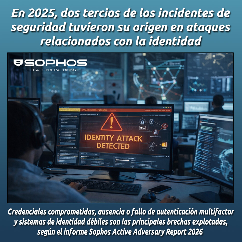 En 2025, dos tercios de los incidentes de seguridad tuvieron su origen en ataques relacionados con la identidad